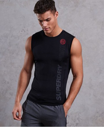 Superdry Men's Men's Athletic Tank Top Black - Size: XS