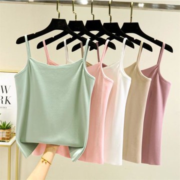 秋冬加絨吊帶背心女德絨加厚發熱內穿緊身無袖秋衣保暖打底衫內衣