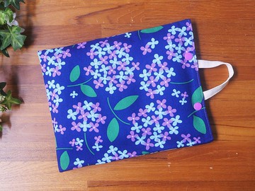 限量訂製=環保紅豆暖暖包/紅豆熱敷墊=雅緻日本布料=紫陽花=藍(共2色)