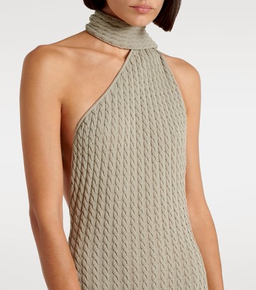 Aya Muse Atria cable-knit cotton-blend maxi dress
