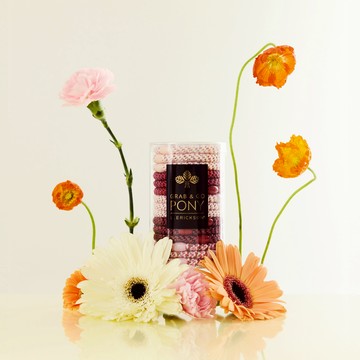 快速出貨⚡HAVE A NICE DAY~【L. ERICKSON 官方旗艦】粗版 彈力髮圈桶 15入 〈櫻花柔粉〉