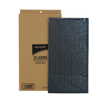 【SHARP夏普】原廠KI-J100T-W、 KI-J101T-W專用蜂巢狀活性碳濾網 FZ-J1XDFE