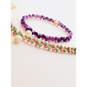 工喜手工 choker系列「待放」蕾絲項圈diy鉤針編織視頻材料包飾品