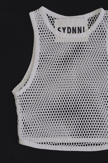 mesh designed tank top 網格短版設計背心