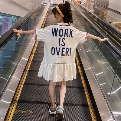 韓国子供服 子供ワンピース 半袖ワンピース 春夏 可愛い きれいめ 女の子 通学 スポーツ キッズカジュアル 小学生 中学生 オシャレ 通販 Lineポイント最大get Lineショッピング