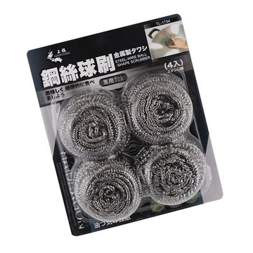 龍族 不鏽鋼絲球刷4入 鍋刷