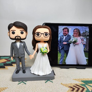 客製化3D人像公仔 訂製手工Funko Pop情侶父母夫妻結婚週年禮物