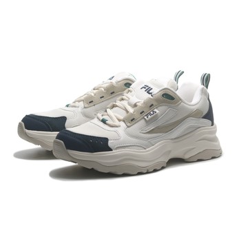 FILA 休閒鞋 WOODBLOCK 白卡其 黑綠 復古 老爹鞋 男女 4C140Y896