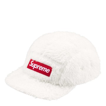 SUPREME FUZZY CAMP CAP WHITE