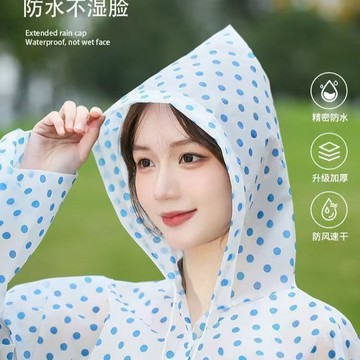 臺灣最低🍑加厚波點雨用衣服夏天雨衣旅遊外穿雨披戶外登山透明演唱會一次性HL