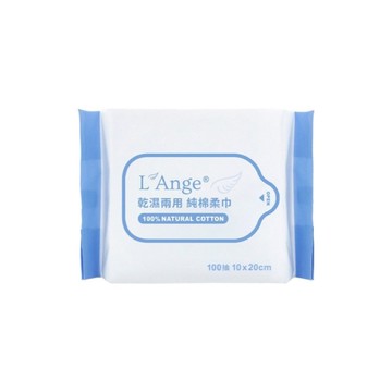 L Ange 棉之境 純棉護理柔巾(100抽)
