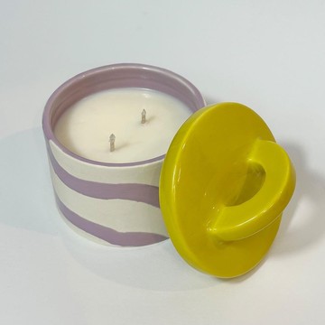 【英國 MÆGEN】Pablo 附蓋陶瓷蠟燭-水蓮花 & 玫瑰 / 200g