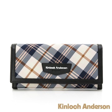 【金安德森】Marian 壓扣長夾-經典黑