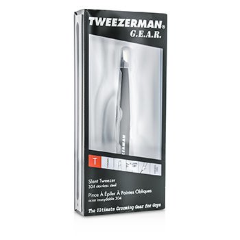 Tweezerman 微之魅 紳仕斜口眉夾G.E.A.R. Slant Tweezer 1pc-美容工具