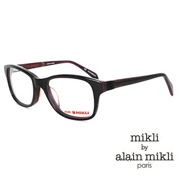 【Alain Mikli】mikli by alain mikli 法式日常簡約方框(黑 ML1289-C01P)