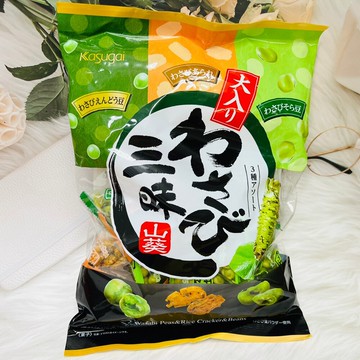 潼漾小舖 日本 kasugai 春日井 大入 芥末三味豆果子 214g