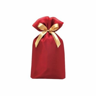 包む包む 巾着 オーガンジー BAG Lサイズ ワインレッド T-2804-L 1セット（2個）（直送品）