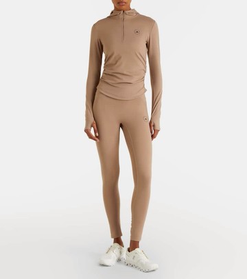 Adidas by Stella McCartney Logo technical half-zip hoodie