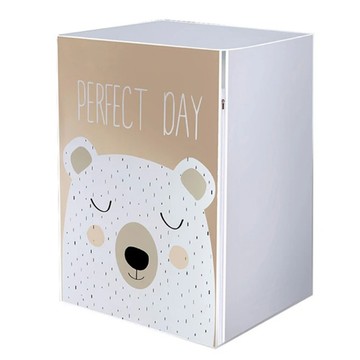 葉子小舖 防水洗衣機防塵套 可愛動物滾筒式款  點點熊  83 x 60 x 56cm