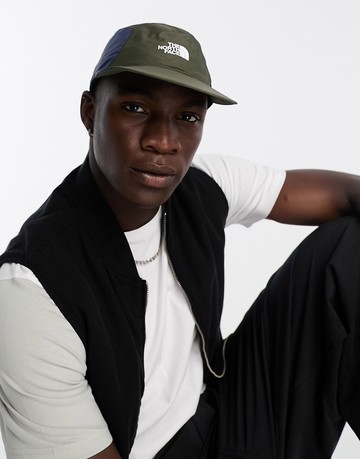 The North Face TNF-X 92 Retro tech cap in khaki and navy-Green