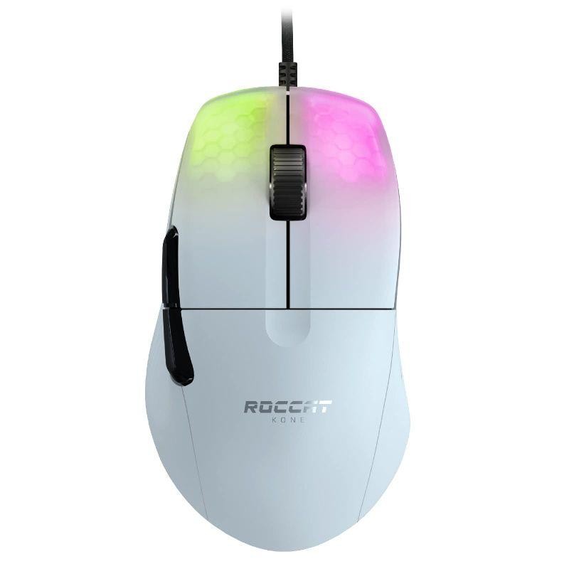 ROCCAT ゲーミングマウス Kone Pro 有線 ホワイト/白 光学式/19K