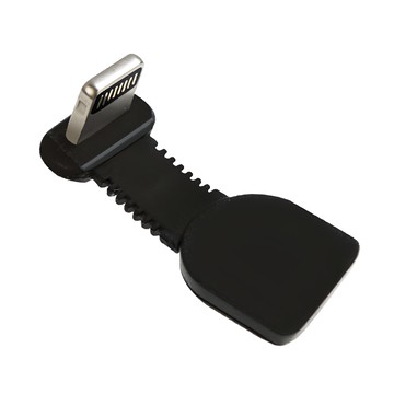 aibo USB 轉 Apple 8Pin 創新彎頭快速充電手遊線(1.5M) 支援2A大電流  1條