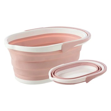 加大拖把水桶 PP+TPR材質 耐冷耐熱、抗摔耐磨 小體積 帶手提 可伸縮收納  46 x 30.3 x 20.4cm  1個