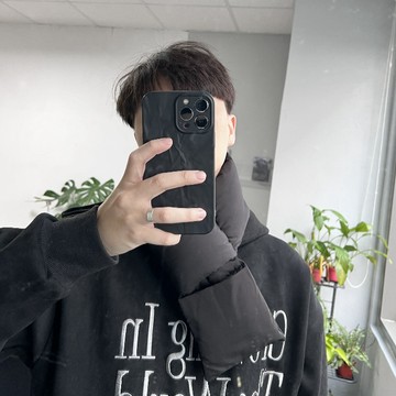 【OTIS】 「現貨」麵包圍脖 小口袋  羽絨圍脖 鋪棉圍脖 出國必備！韓系 六色 質感 舒適 圍巾 街頭