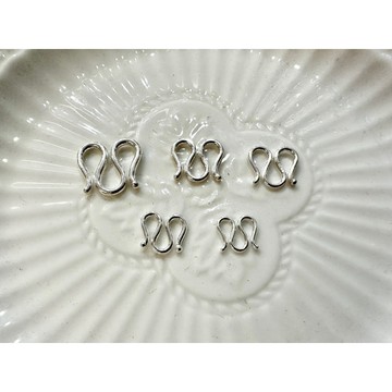 遇見~純銀925 M扣 手作材料  m扣 W扣 串珠 diy 銀飾配件 w扣 純銀M扣