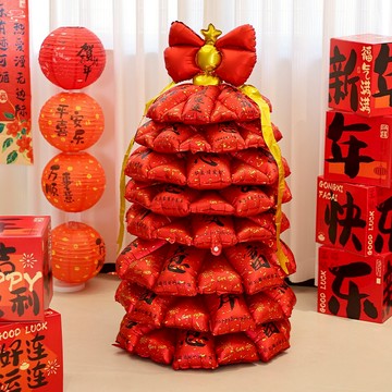新年大紅包 充氣氣球擺飾 彩券行 娃娃機 百工百業 吉妮雜貨 紅包 大紅包 財神爺