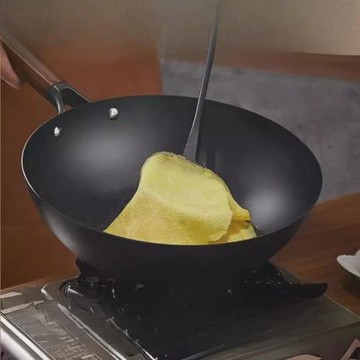 庫存小鐵鍋24cm加深平底鍋一人食小炒鍋煎炒兩用電磁爐不粘鍋家用