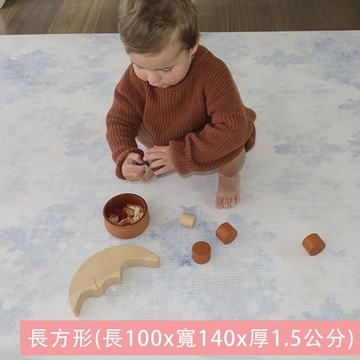 澳洲 Mikro Australia - 精緻美學地墊 - Zestasia 雲霧藍-小 (長100x寬140x厚1.5公分)