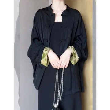 新中式女裝赫本風盤扣寬松外套2026年春季禪意高級感唐裝復古上衣