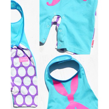 日本BIBPA露背式連身包屁衣-披肩