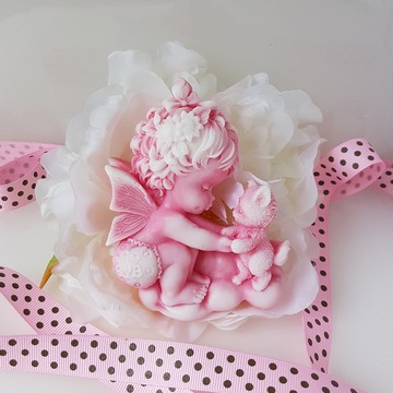 可愛花仙子 女孩與猫 香氛手工皂  Jo Malone 英國梨與小蒼蘭香味