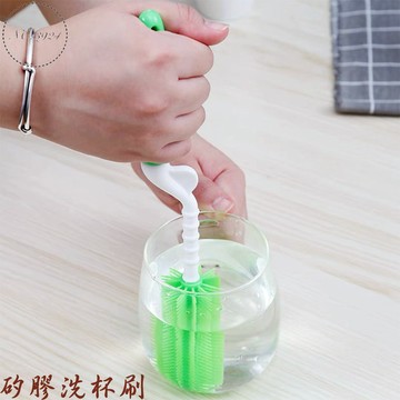矽膠洗杯刷 奶瓶刷 清潔刷 水壺刷 旋轉奶瓶刷 旋轉刷 旋轉清潔刷 洗杯刷 矽膠刷