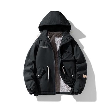 特大碼工裝夾克男裝秋冬加絨外套沖鋒衣加肥加大胖子肥佬休閑寬松