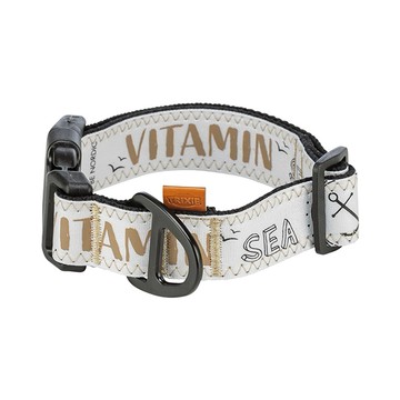 Trixie 寵物用品 北歐風雙層棉布寬項圈-黑 S–M: 32–45 cm/30 mm (TX1748105)