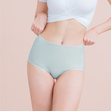 【台灣製】絲蛋白高腰包臀內褲 L-Q(2XL) 綠 2189-83 可蘭霓Clany