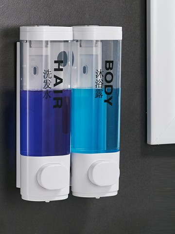 給皂機 賓館免打孔皂液器浴室衛生間壁掛式洗手液盒沐浴露洗髮水瓶子