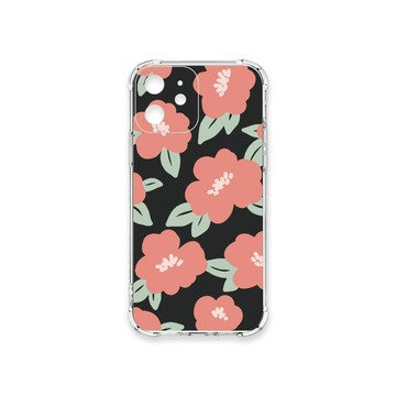 iPhone 12 殼 TRON IPhone 12 平塗手繪花A款 四角防摔殼 手機殼