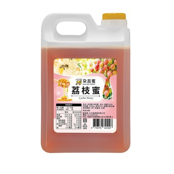 女王蜂 【朵蕊蜜】台灣荔枝蜂蜜3000gX1桶