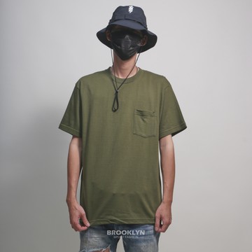 現貨 UNITED ATHLE UA 日本 5.6oz 口袋T 高磅 墨綠 短T 男女 (布魯克林) 3500601035