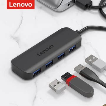 聯想usb擴展器3.0分線器hub轉接頭拓展塢type-c筆記本電腦集線器轉換器多功能AD多接口usp延長線一拖四插口AC