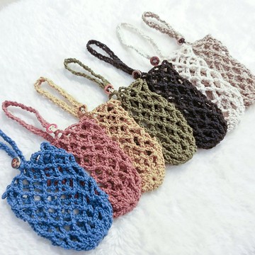 簡易收納飲料網袋 一體成形