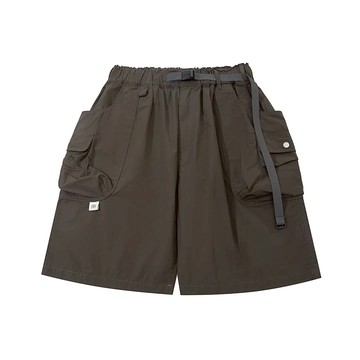 A[S]USL BELTED NYLON POCKET SHORTS/ ASUSL 日系 寬鬆 尼龍 防潑水 工裝短褲