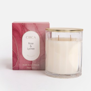 澳洲CIRCA香氛蠟燭350g-荔枝玫瑰
