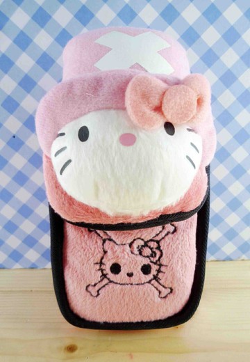【震撼精品百貨】ONE PIECE&HELLO KITTY 聯名海賊王喬巴&凱蒂貓系列 手機袋B-喬巴帽 震撼日式精品百貨