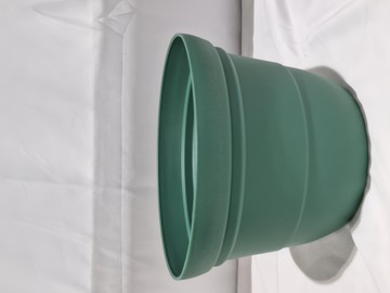 素陶花盆 PP材質 台灣製  24 x 17.5cm  綠色  1組