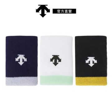 【DESCENTE】迪桑特 中性 國家隊運動護腕 M號 單入 (黑色/深藍色/白色)